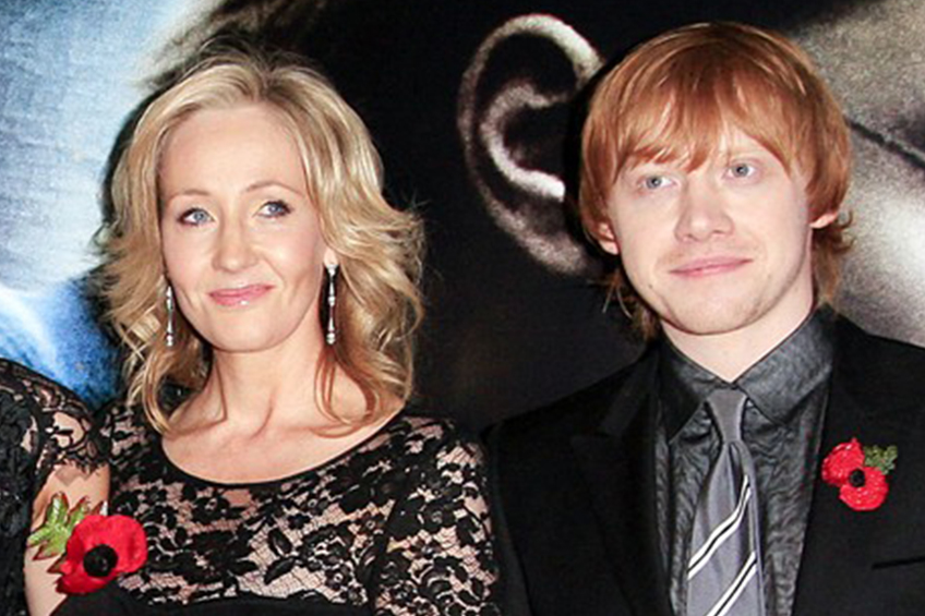 Rupert Grint J K Rowling